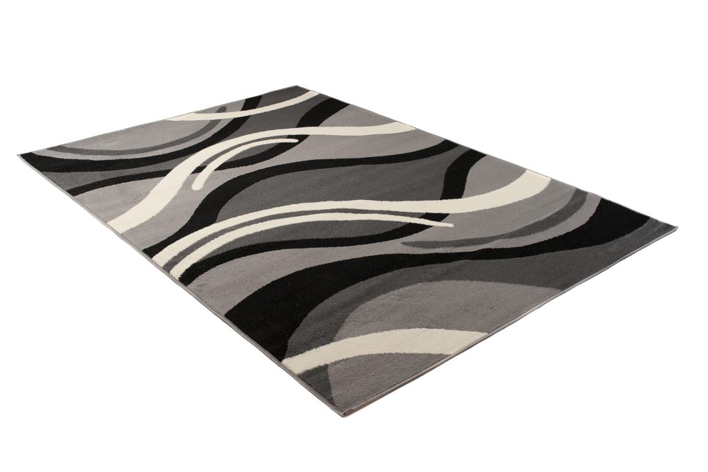 Covor Dream Gri Închis Crem Geometric Valuri