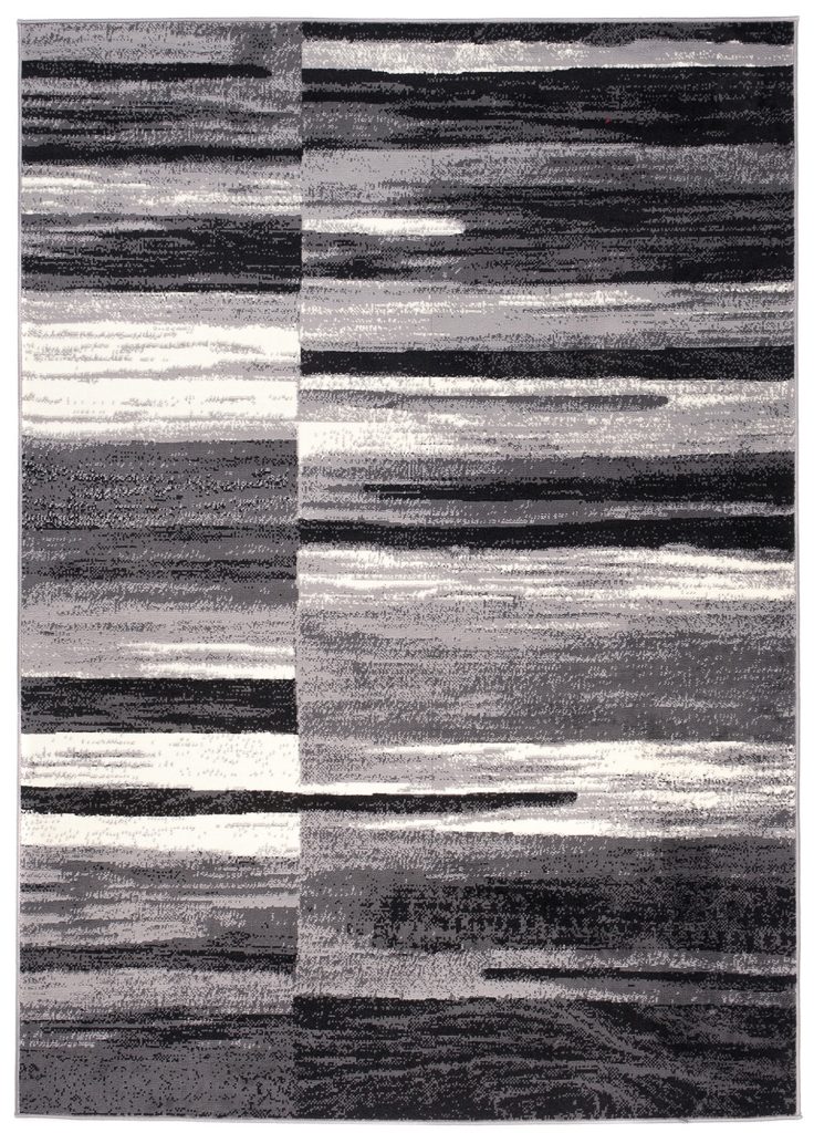 Covor Dream Abstract Gri Negru Linii