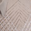 Covor Crystal Bej Maro Zigzag Geometric Efect 3D
