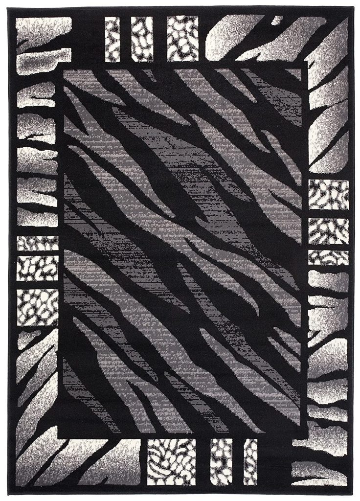 Covor Dream Modern Gri Negru Print Tigru