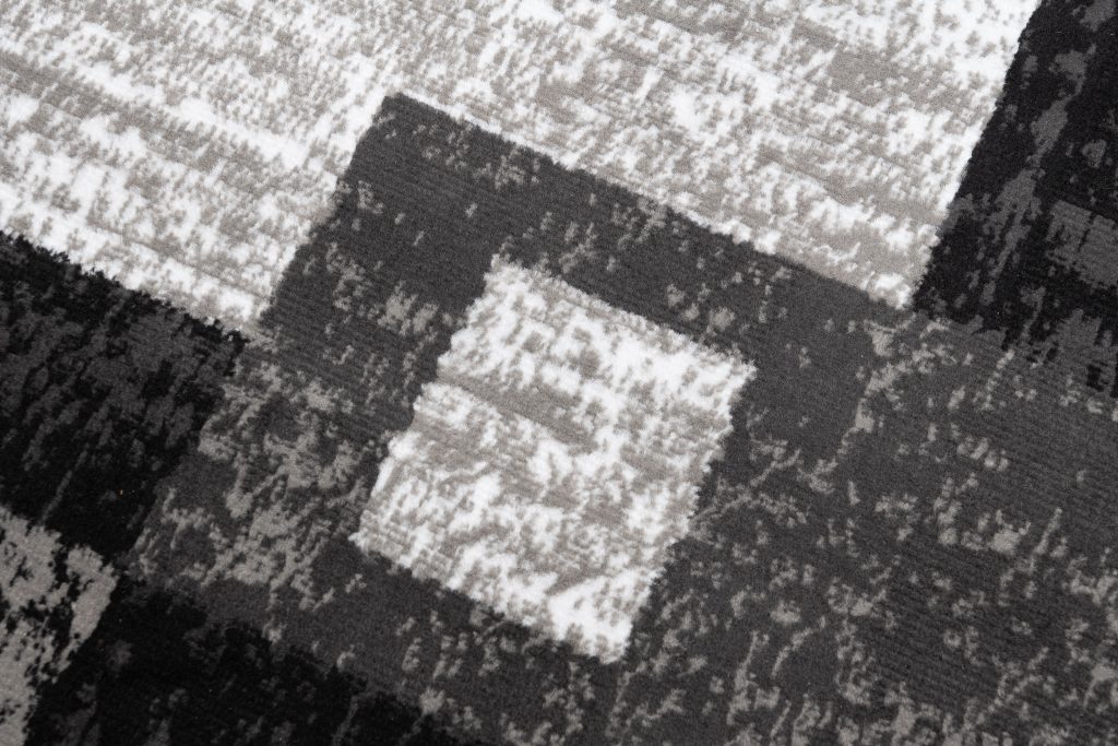Covor Dream Geometric Gri Negru Dreptunghiuri