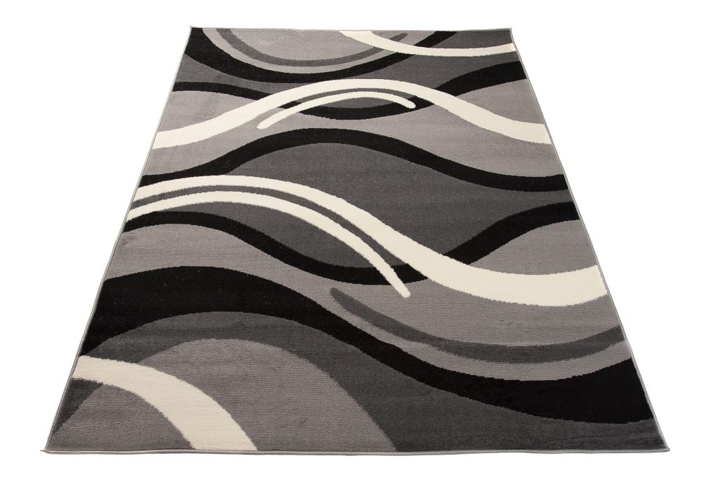 Covor Dream Gri Închis Crem Geometric Valuri