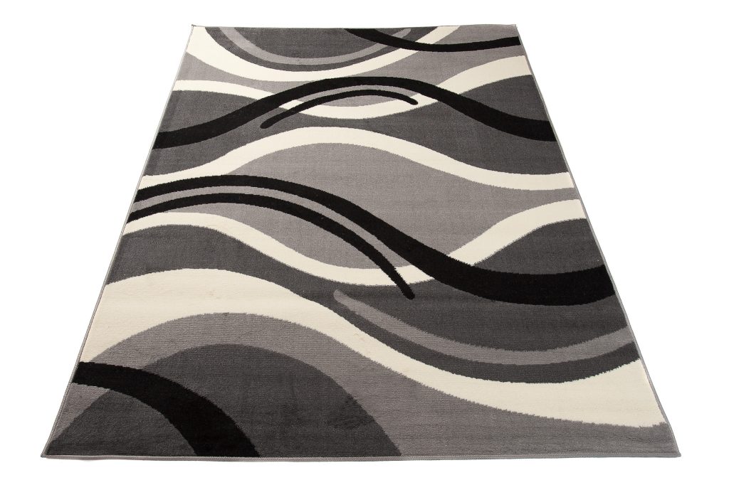 Covor Dream Gri Crem Geometric Valuri