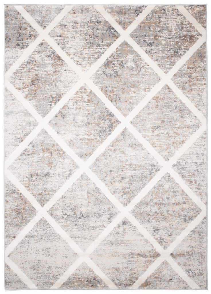 Covor Valley Gri Cupru Geometric Carouri