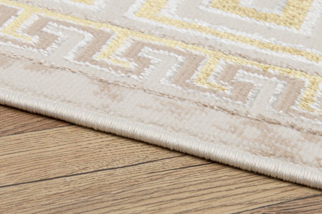 Covor Ares Auriu Bej Ornamente Medalion