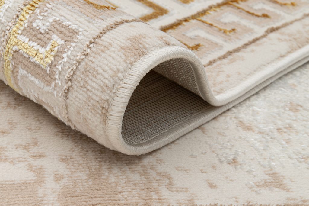 Covor Ares Auriu Bej Ornamente Medalion