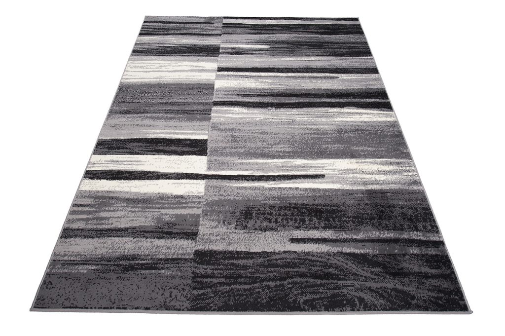 Covor Dream Abstract Gri Negru Linii