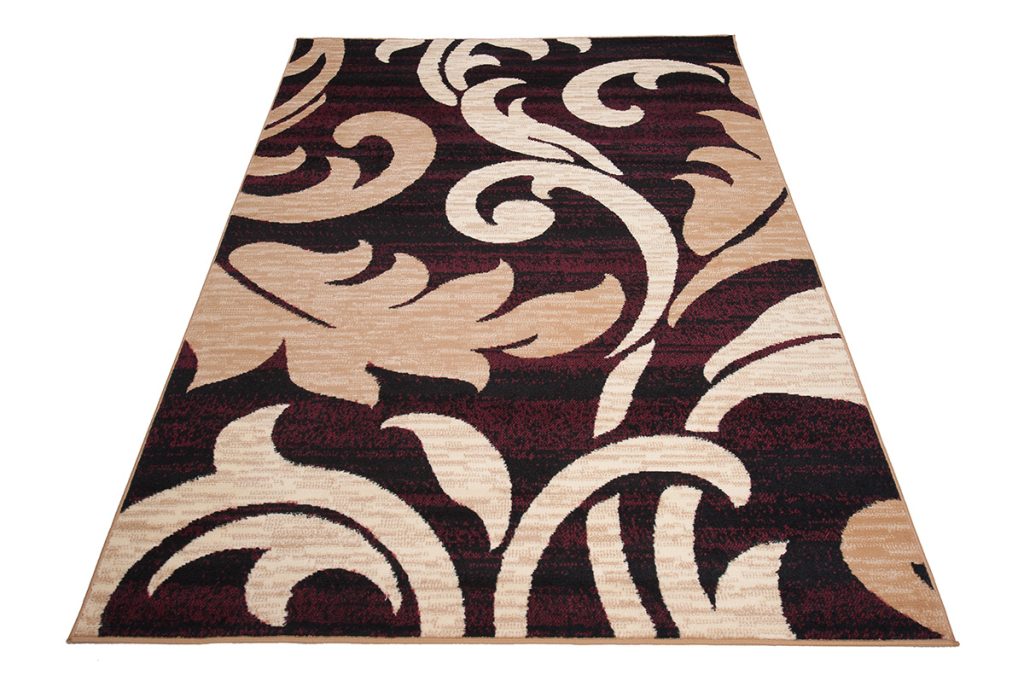 Covor Dream Bordo Crem Ornamente Frunze