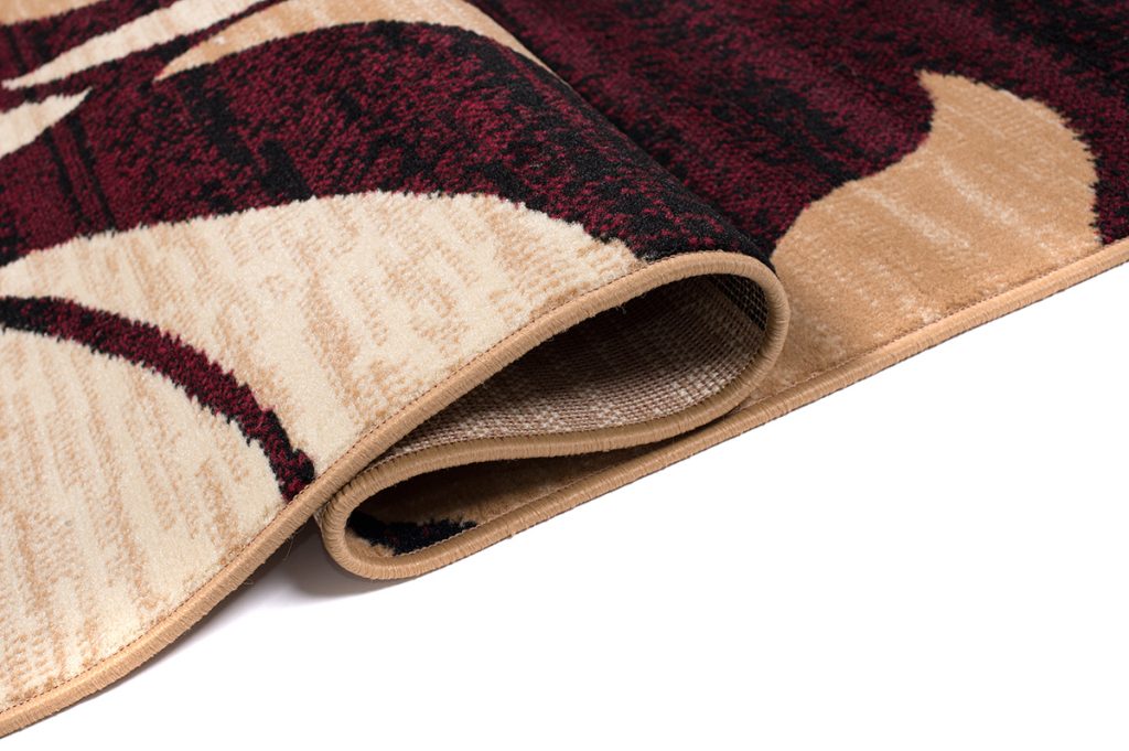 Covor Dream Bordo Crem Ornamente Frunze