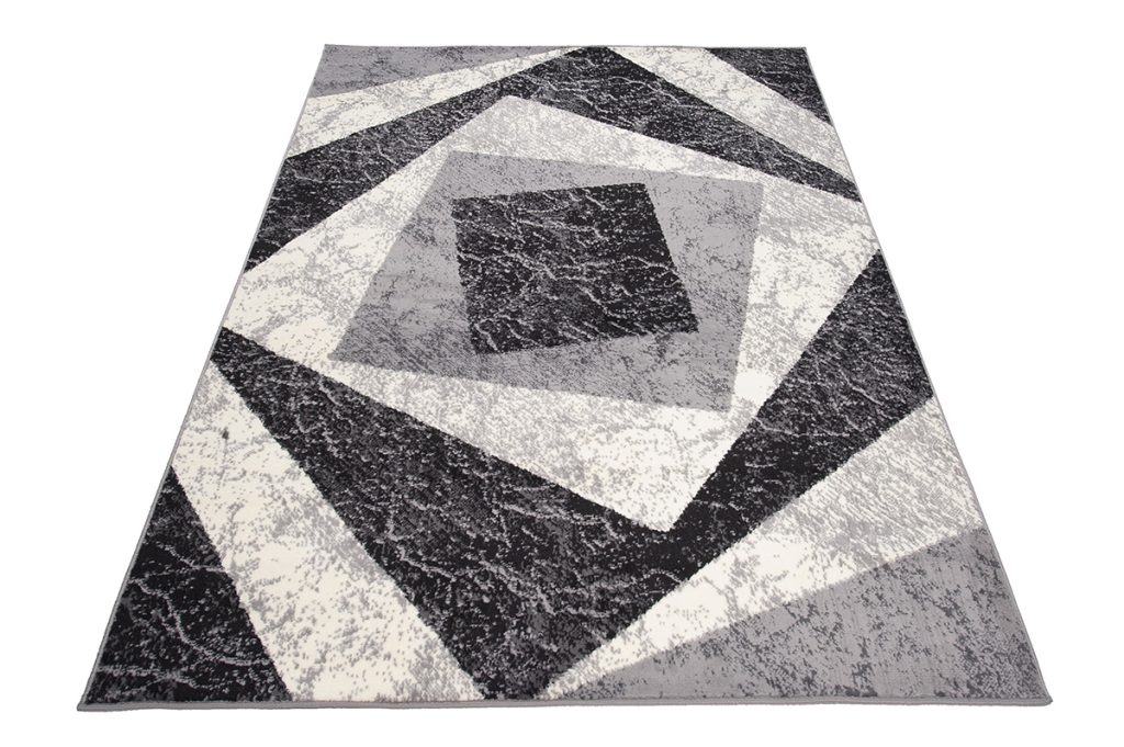 Covor Dream Geometric Gri Pătrate