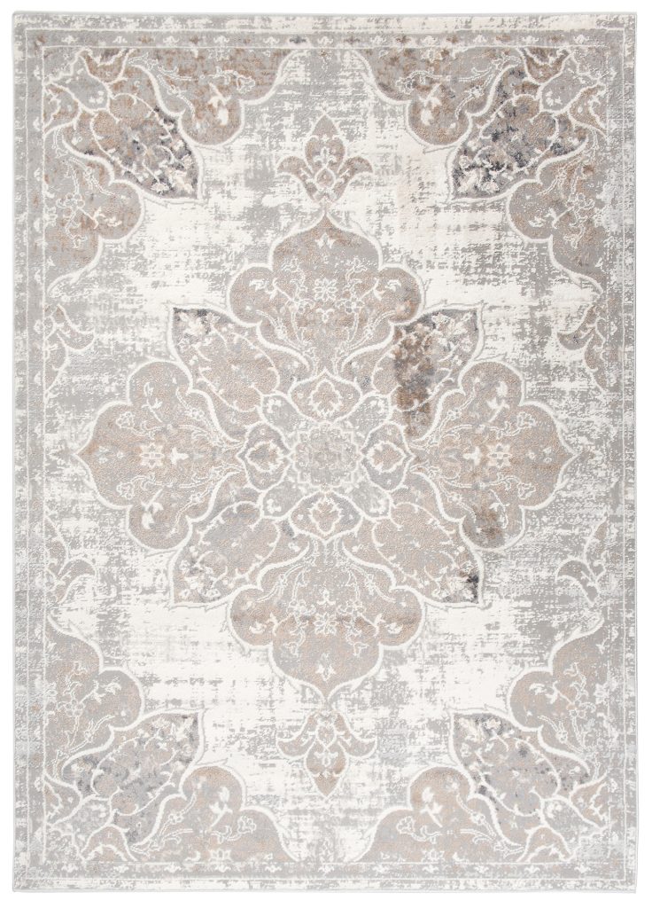 Covor Valley Gri Bej Vintage Floral