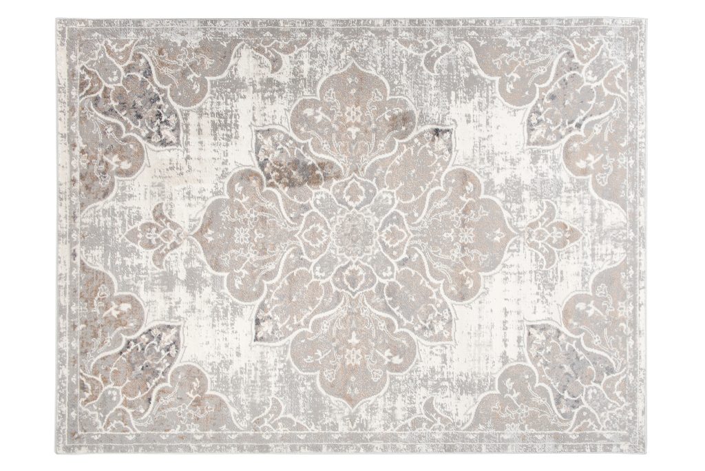 Covor Valley Gri Bej Vintage Floral