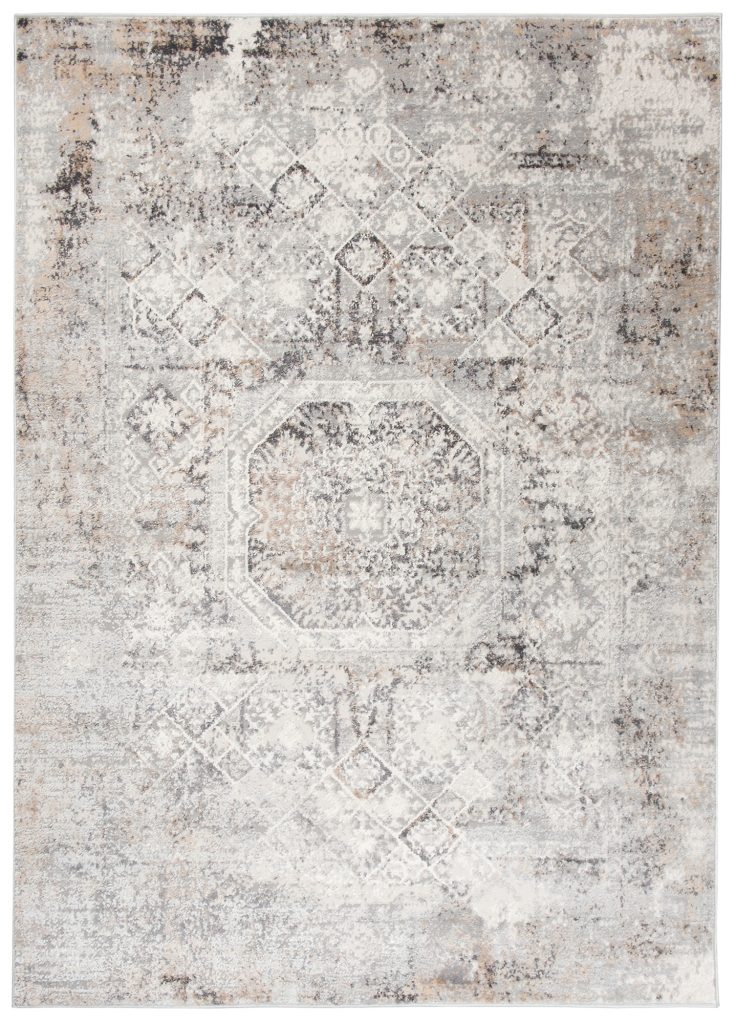 Covor Valley Gri Bej Ornamente Vintage