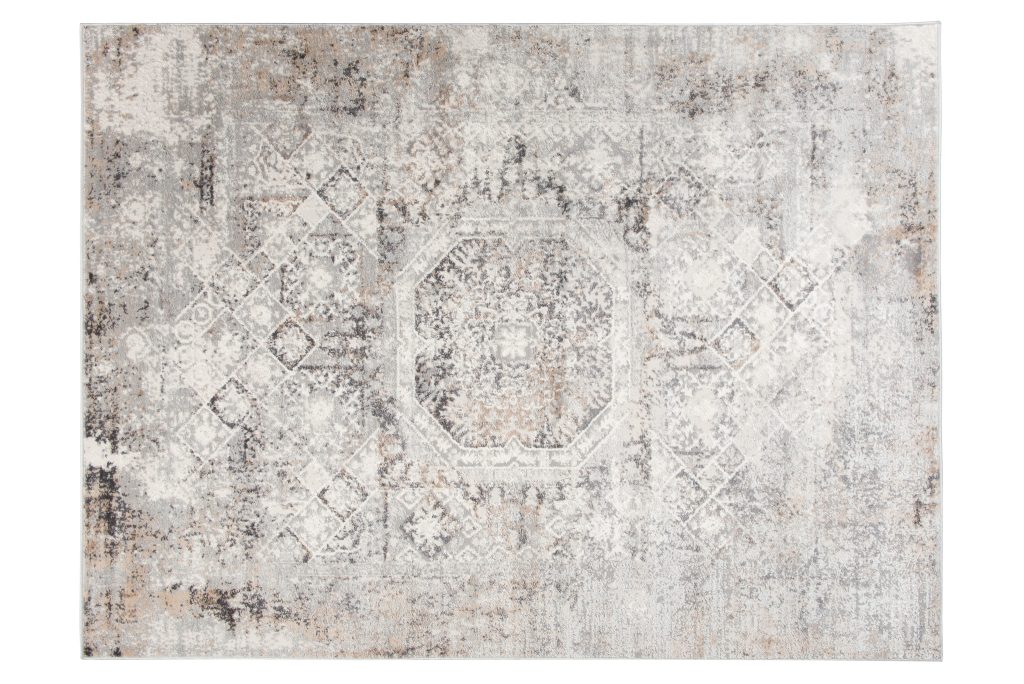 Covor Valley Gri Bej Ornamente Vintage