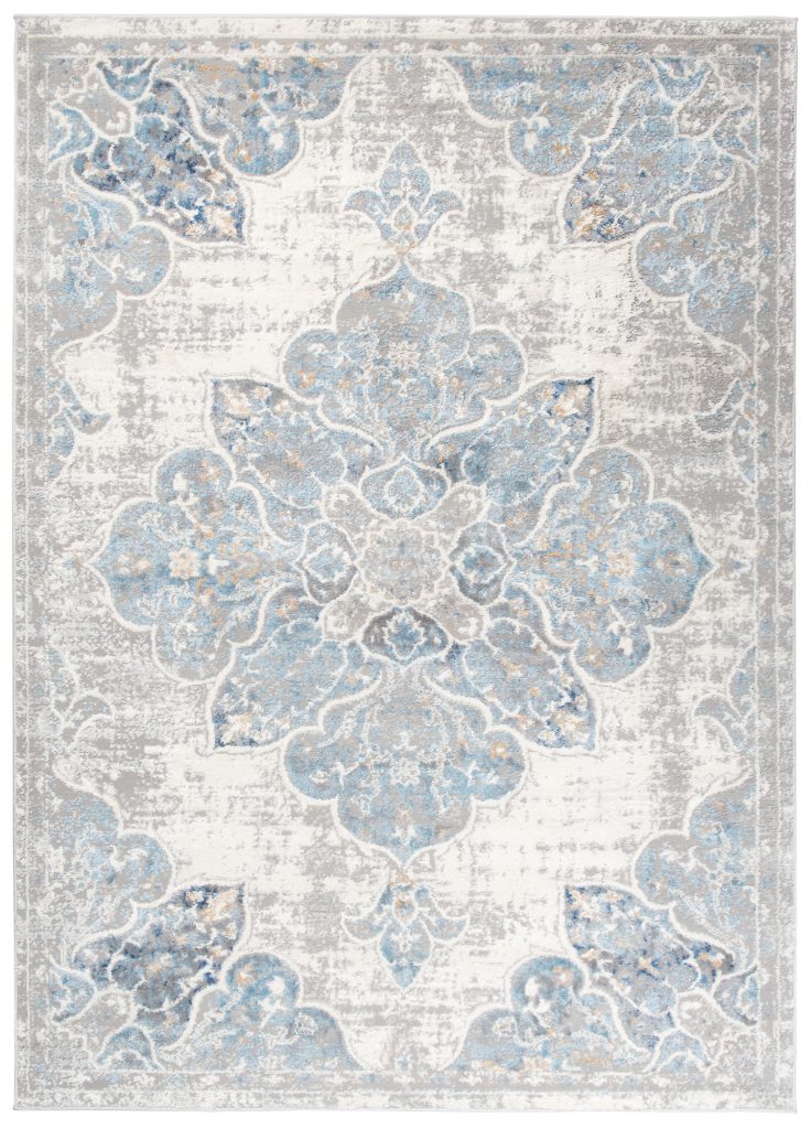 Covor Valley Gri Albastru Vintage Floral