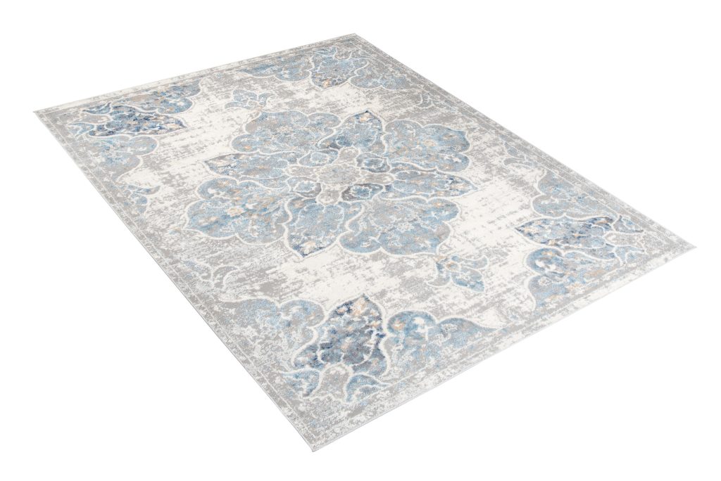 Covor Valley Gri Albastru Vintage Floral