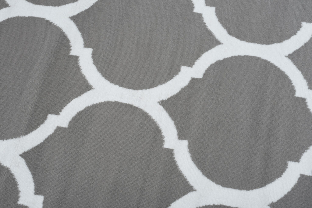 Covor Luxury Gri Alb Marocan Trellis