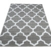 Covor Luxury Gri Deschis Alb Geometric Trellis