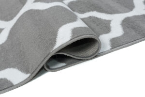 Covor Luxury Gri Deschis Alb Geometric Trellis