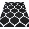 Covor Luxury Negru Alb Marocan Trellis
