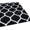 Covor Luxury Negru Alb Marocan Trellis