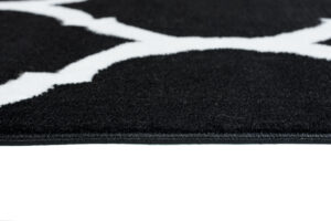 Covor Luxury Negru Alb Marocan Trellis