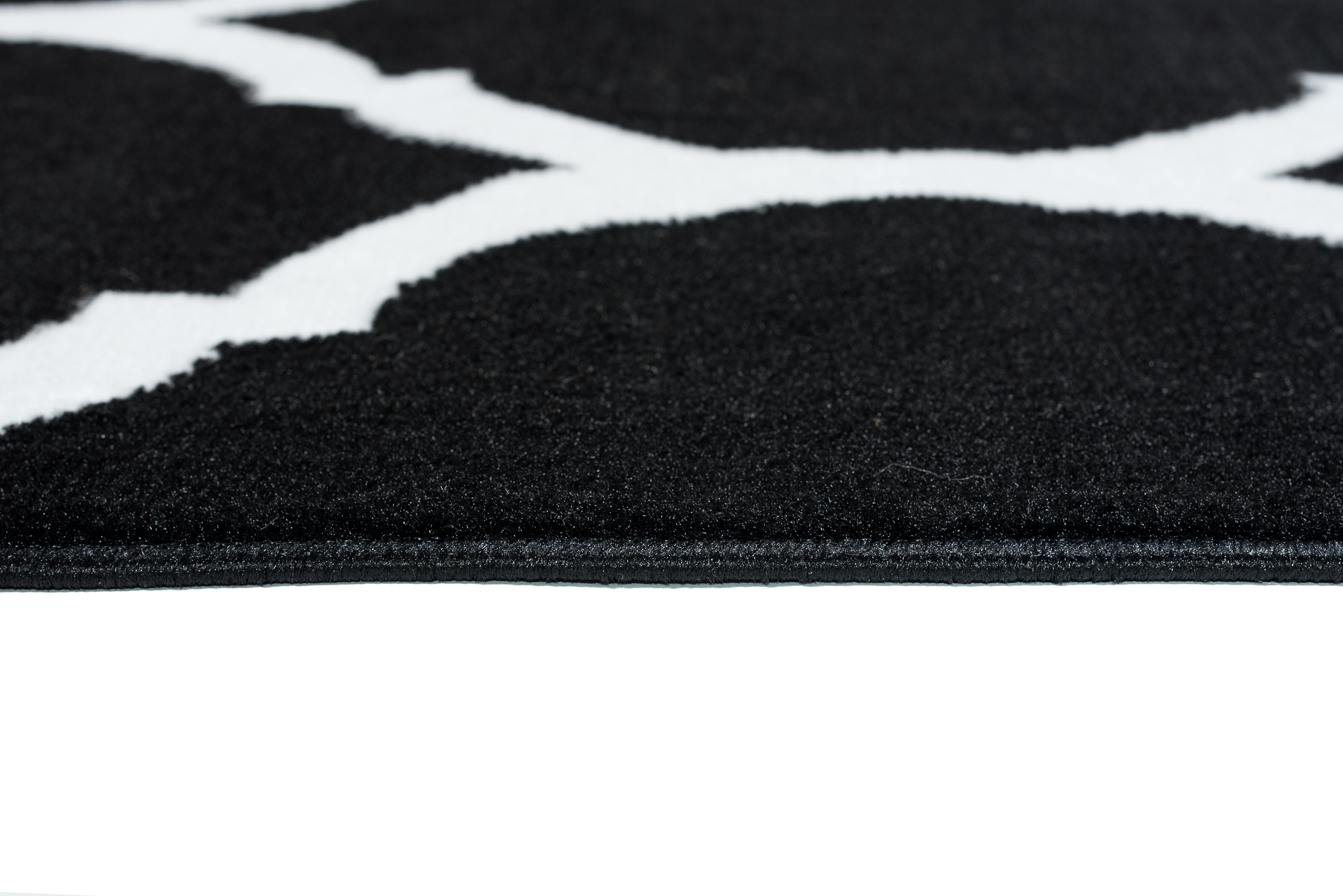 Covor Luxury Negru Alb Marocan Trellis