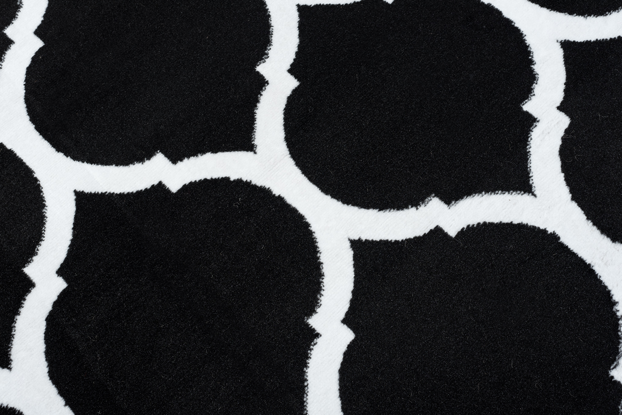 Covor Luxury Negru Alb Marocan Trellis