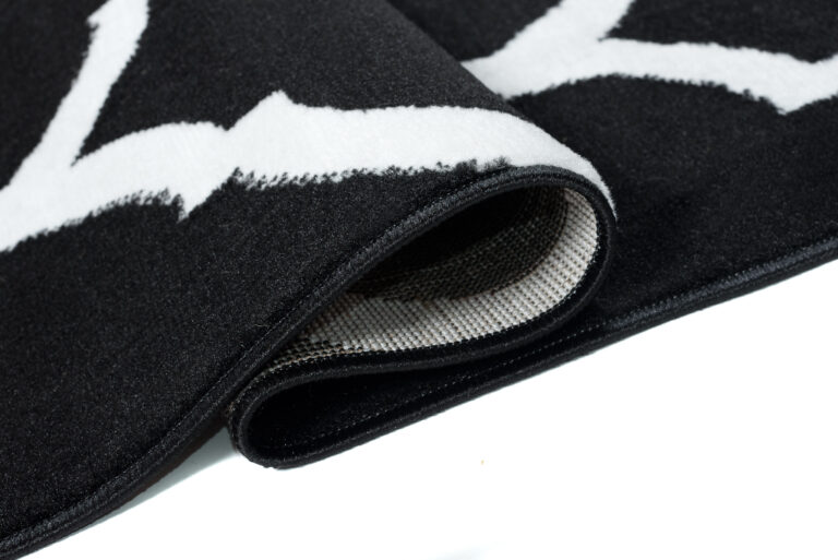 Covor Luxury Negru Alb Marocan Trellis