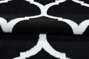 Covor Luxury Negru Alb Marocan Trellis