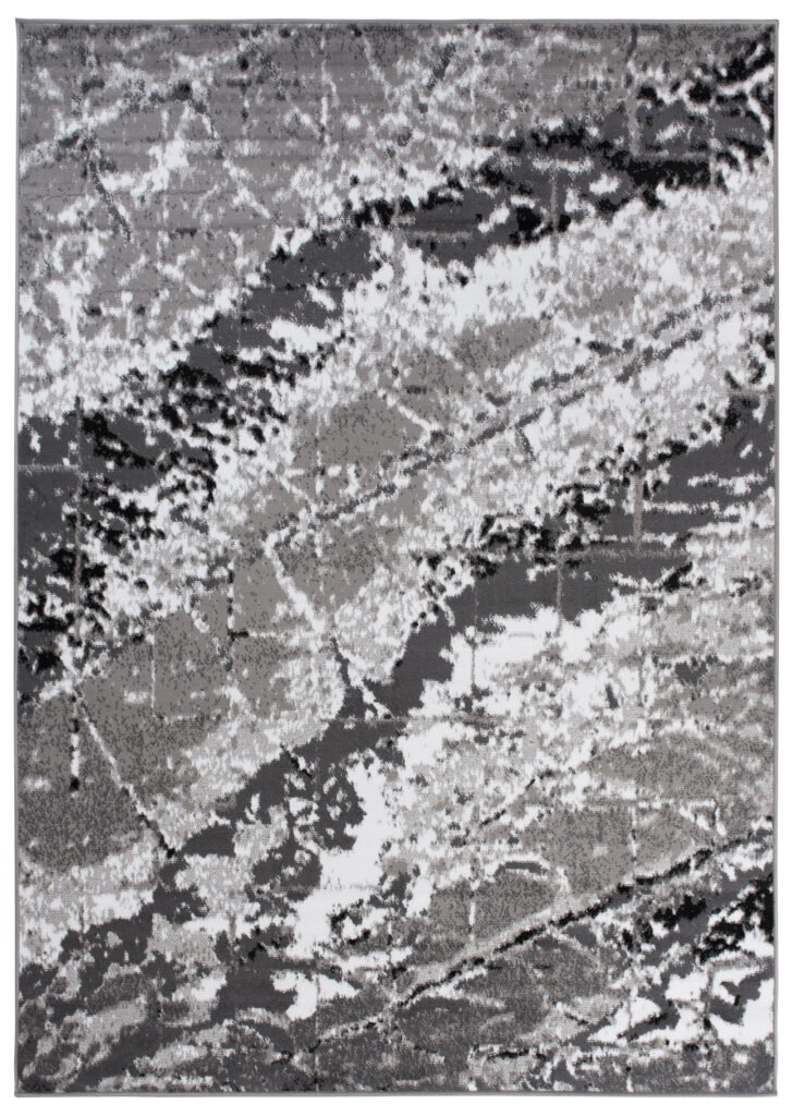 Covor Maya Gri Negru Modern