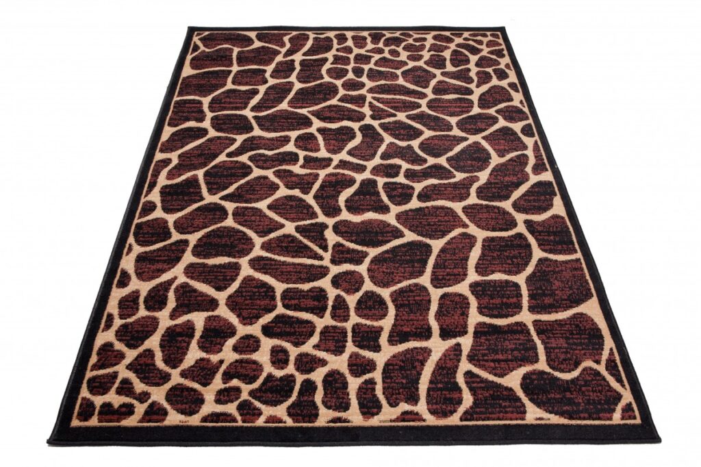 Covor Atlas Maro Bej Print Animal Girafă