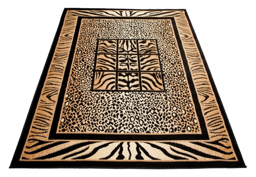 Covor Atlas Negru Maro Print Animal Safari