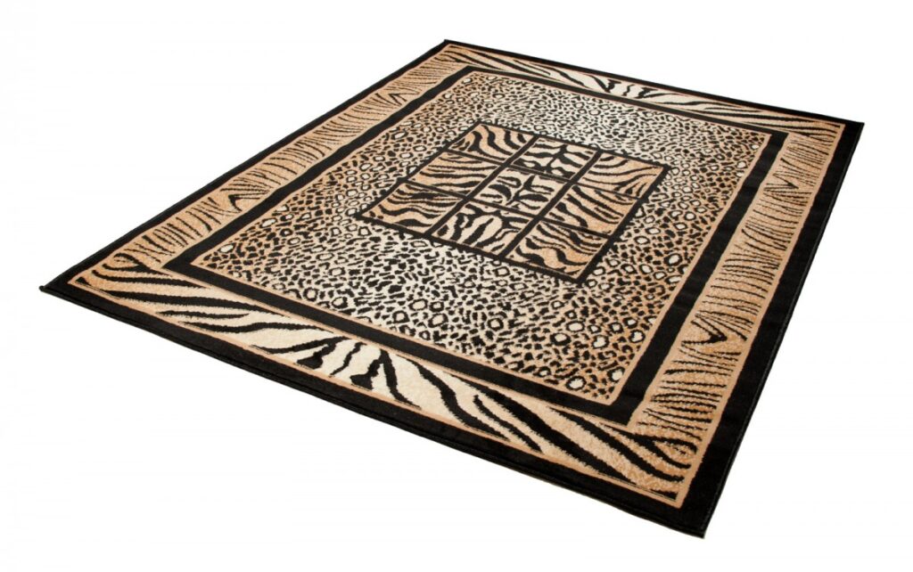 Covor Atlas Negru Maro Print Animal Safari