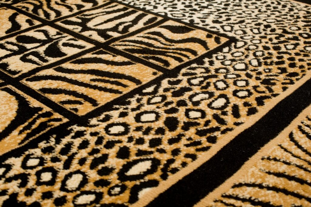 Covor Atlas Negru Maro Print Animal Safari