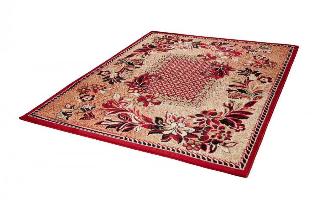 Covor Atlas Bej Roșu Modern Floral