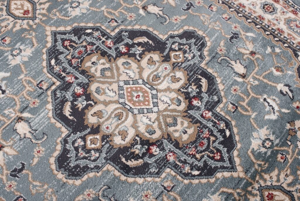 Covor Colorado Tradițional Albastru Crem Ornamente