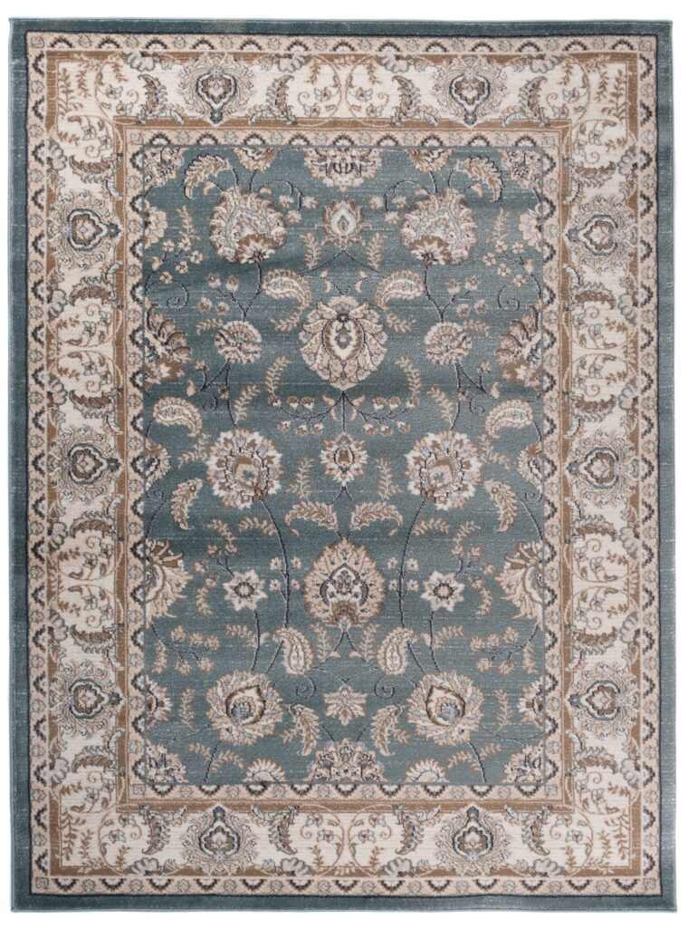 Covor Colorado Clasic Albastru Bej Ornamente