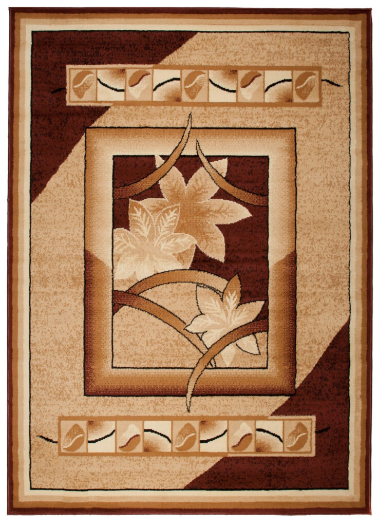 Covor Atlas Bej Maro Geometric Floral