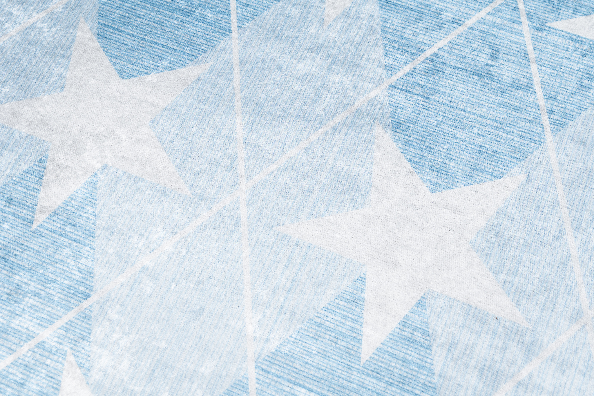 Covor Emma Antiderapant Lavabil Albastru Stele