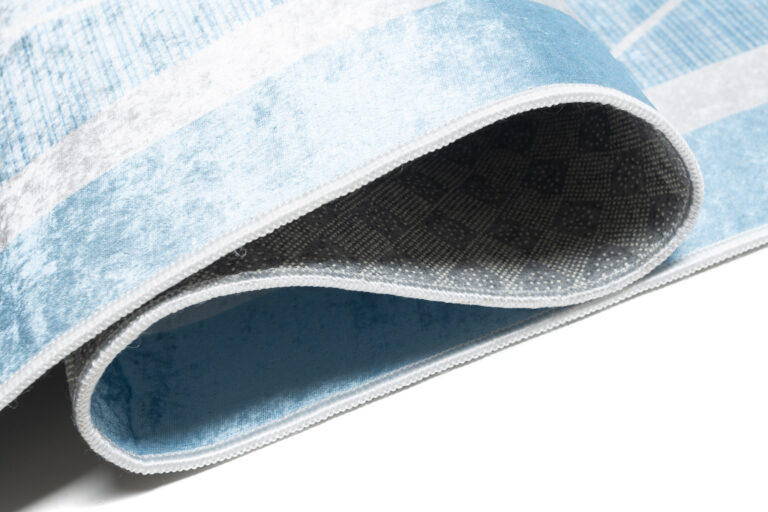 Covor Emma Antiderapant Lavabil Albastru Stele