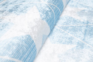 Covor Emma Antiderapant Lavabil Albastru Stele