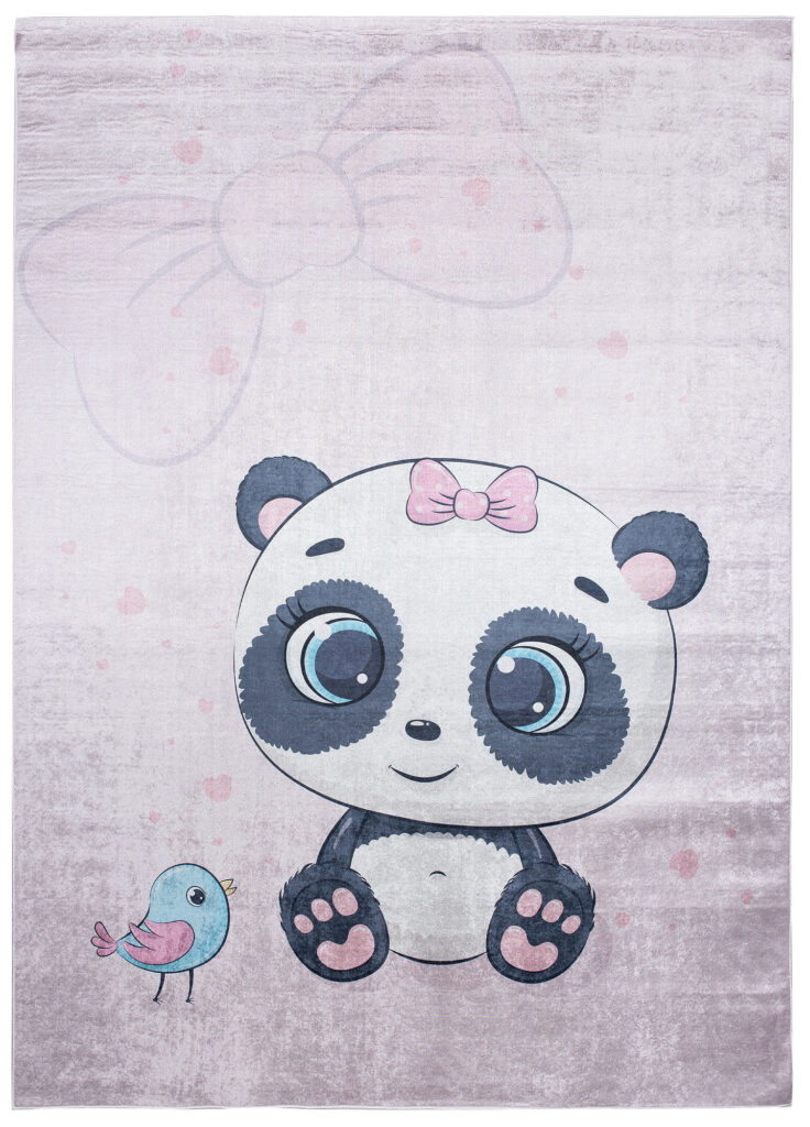 Covor pentru copii Emma Mov Pal Panda Antiderapant