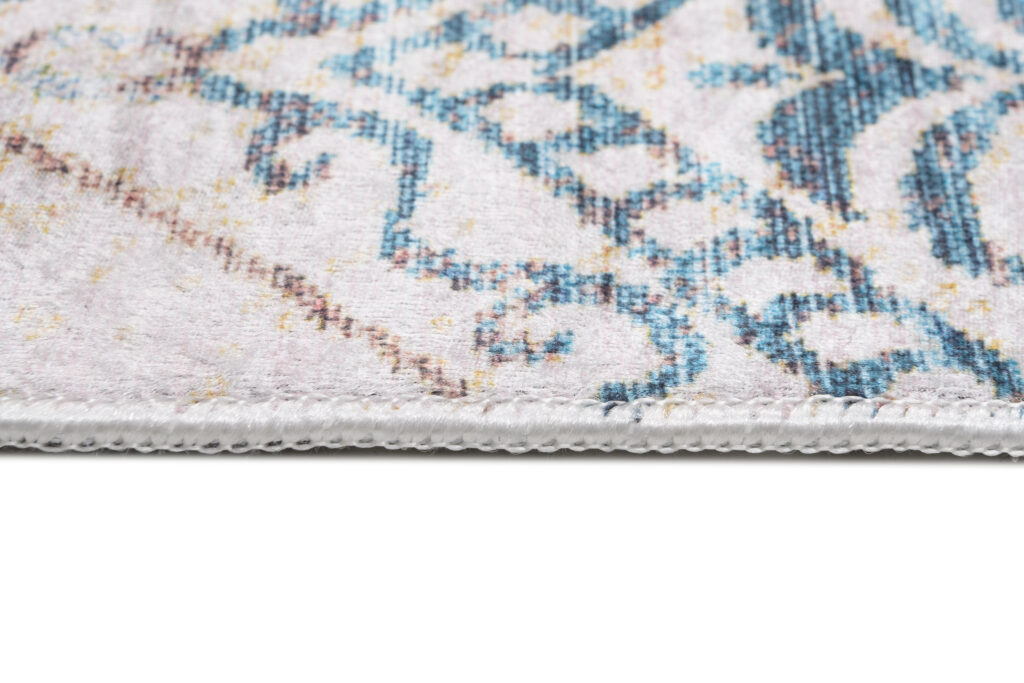 Covor Toscana Vintage Albastru-Bej cu Ornamente