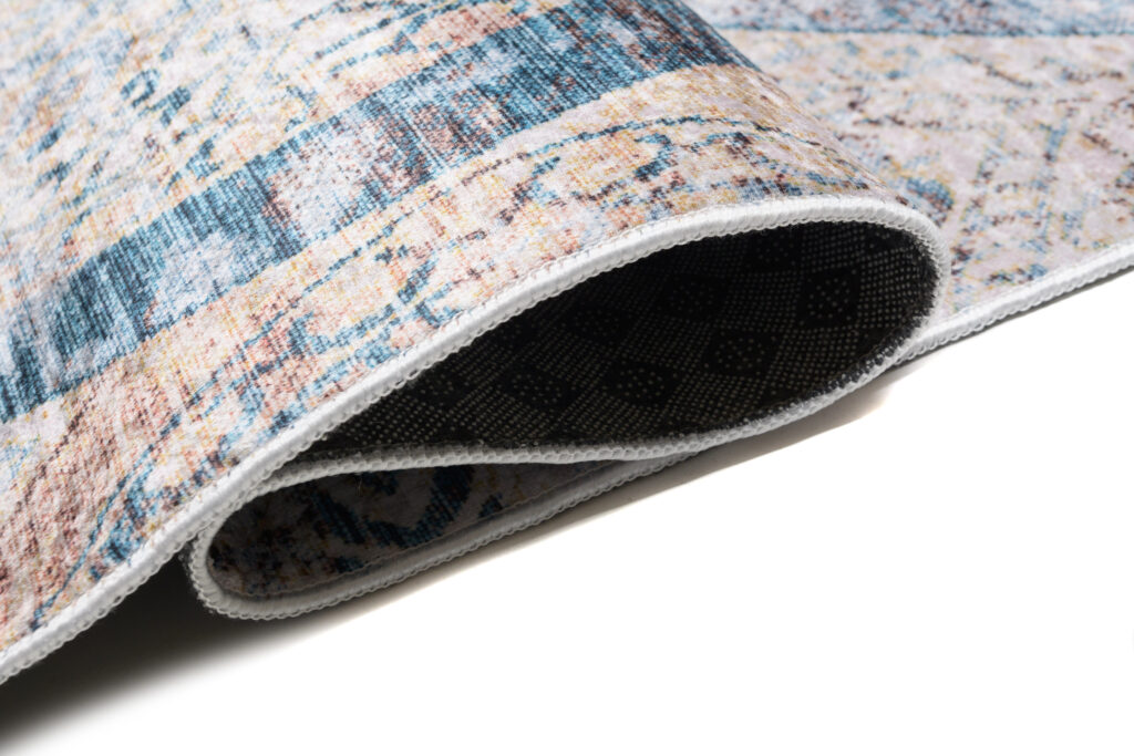 Covor Toscana Vintage Albastru-Bej cu Ornamente