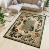 Covor Atlas Bej Verde Modern Floral