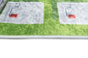 Covor pentru copii Emma Verde Gri Oraș Antiderapant