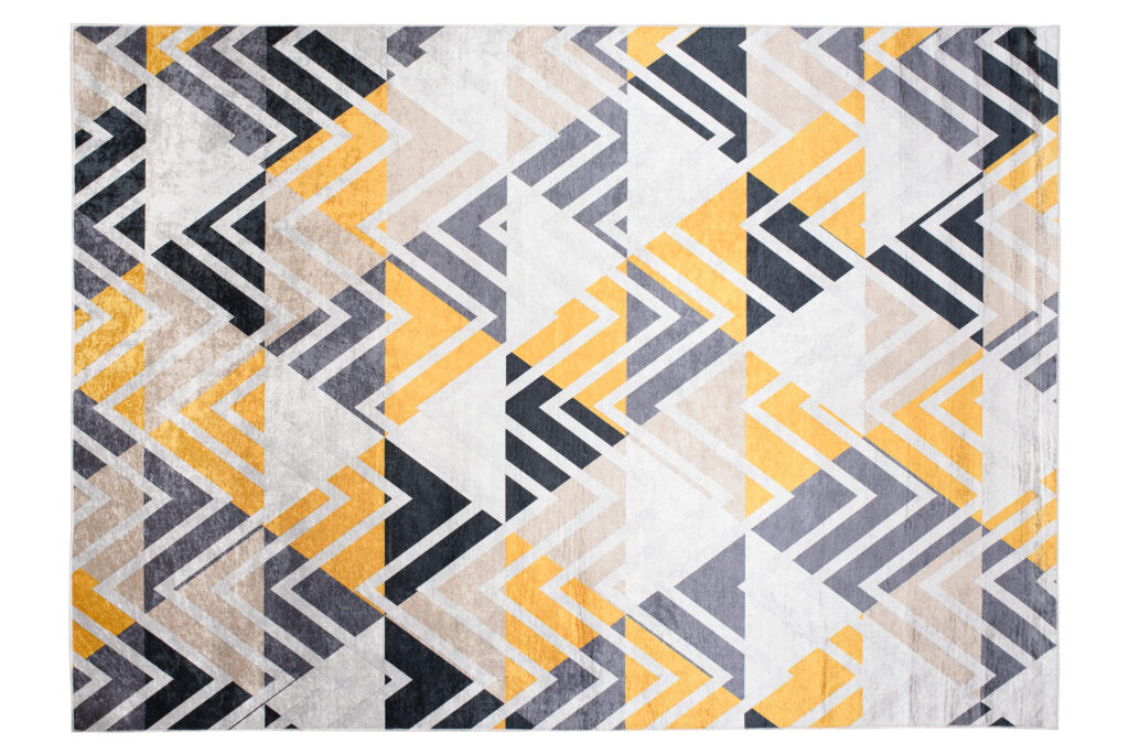 Covor Toscana Multicolor Triunghiuri și Zigzaguri