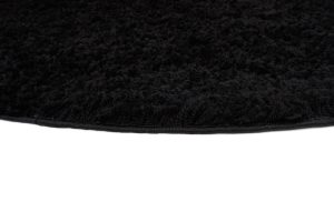 Covor Essence Rotund Shaggy Monocrom Negru