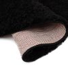 Covor Essence Rotund Shaggy Monocrom Negru